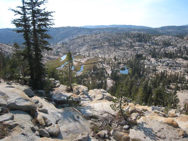 View west of Upper Wire Lake