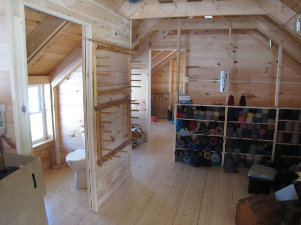 View from the crafts room, looking towards upstairs bath and spare bedroom.
