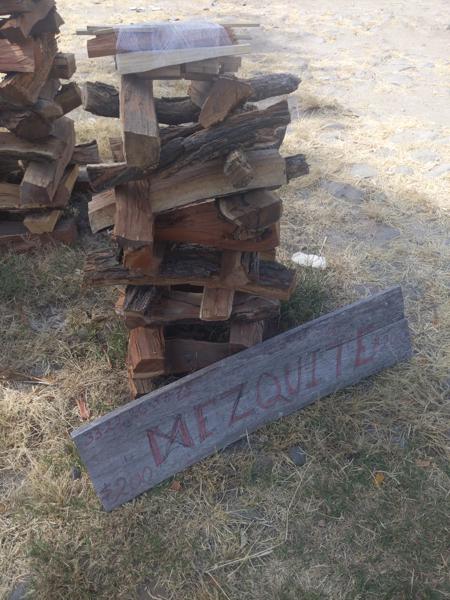 There were many stacks of mezquite firewood for sale along the main road in Ajijic.