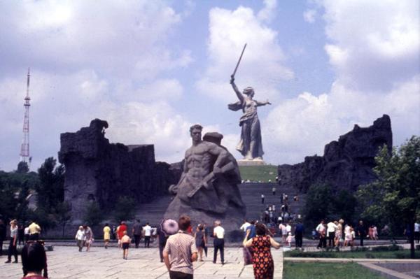 Mother Russia, Volgograd, Mamayev.  A huge statue typical of Soviet grandeur.