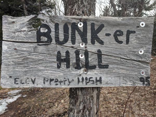 Sign on Rochester Mountain