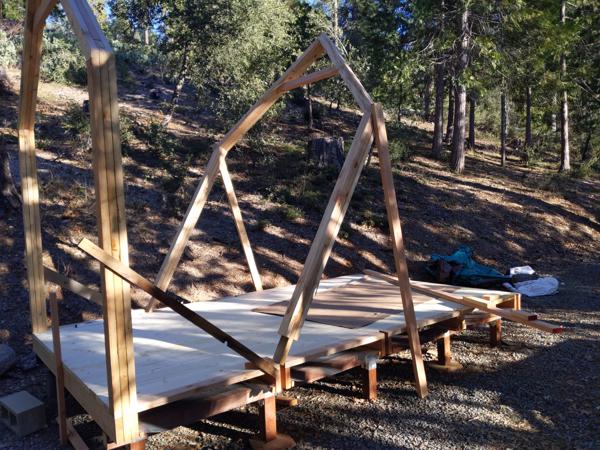 Eventually, the legs were almost vertical and would no longer support the bent if I pushed it up any farther.